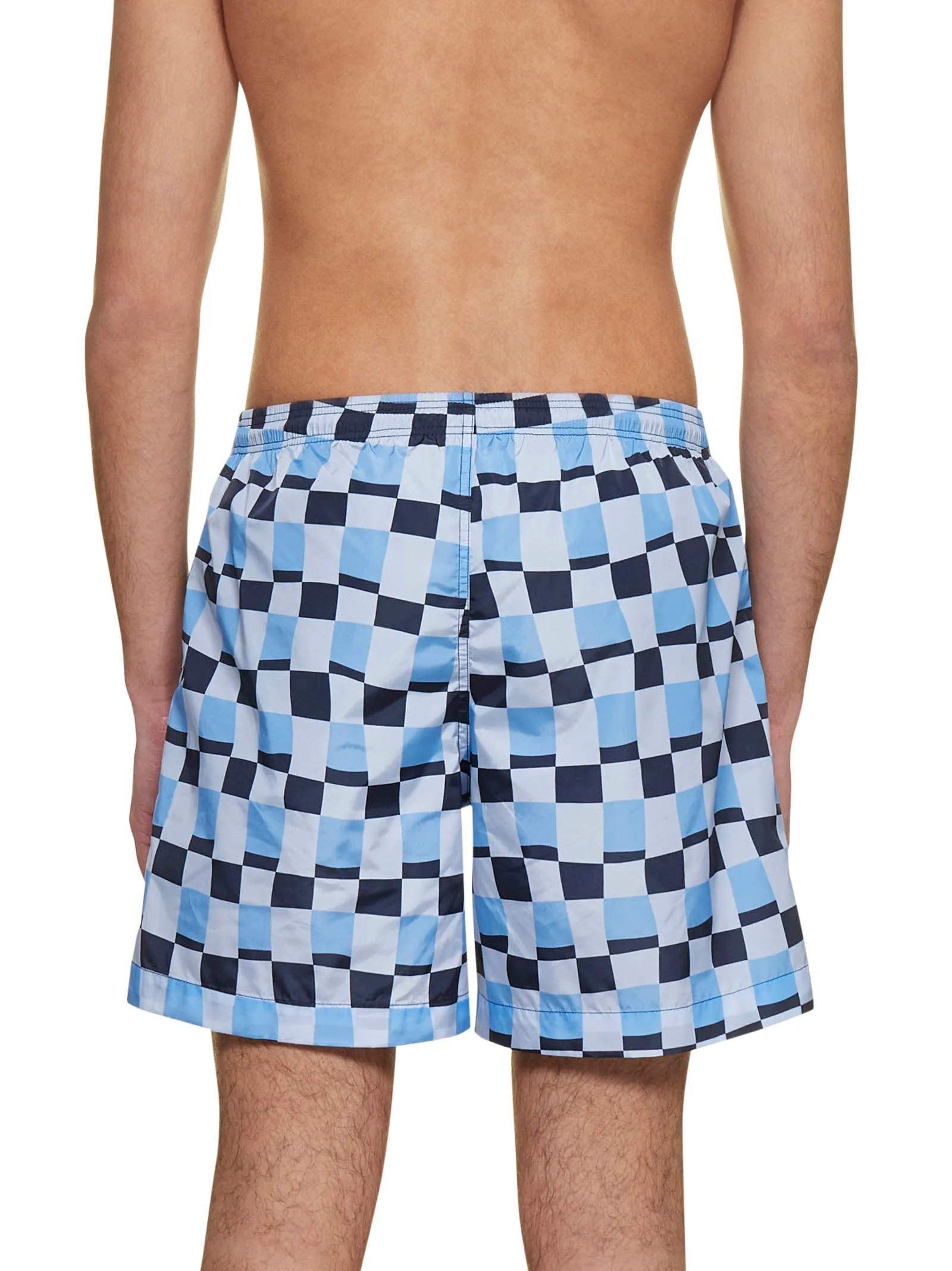 Marni Geometric-Printed Elasticated Waist Swim Shorts