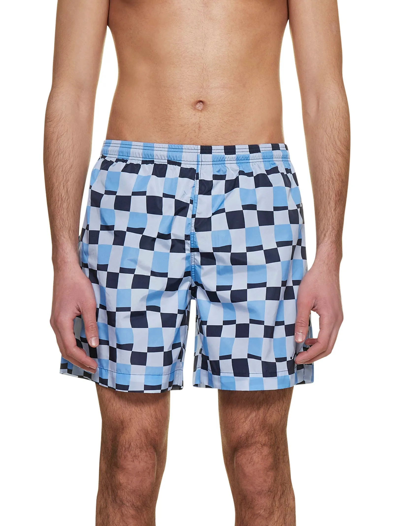 Marni Geometric-Printed Elasticated Waist Swim Shorts