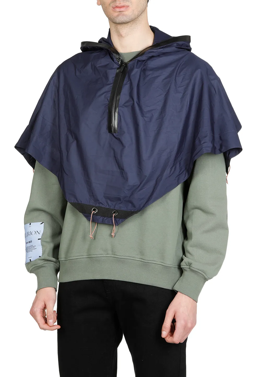 McQ Alexander McQueen Tent Poncho Sweater