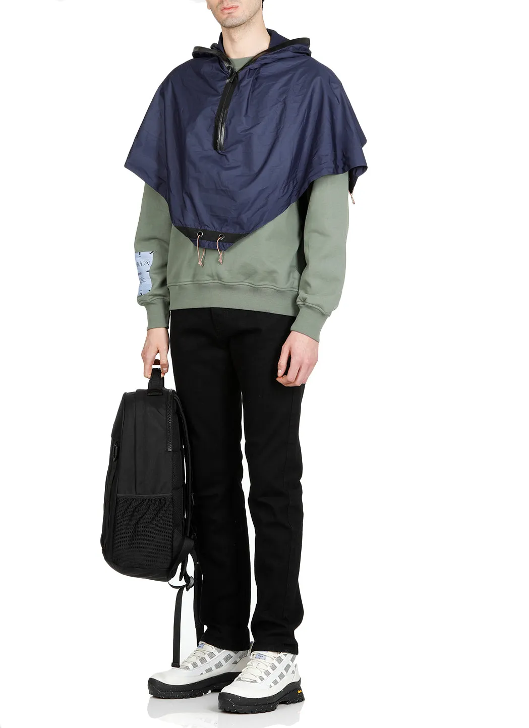 McQ Alexander McQueen Tent Poncho Sweater