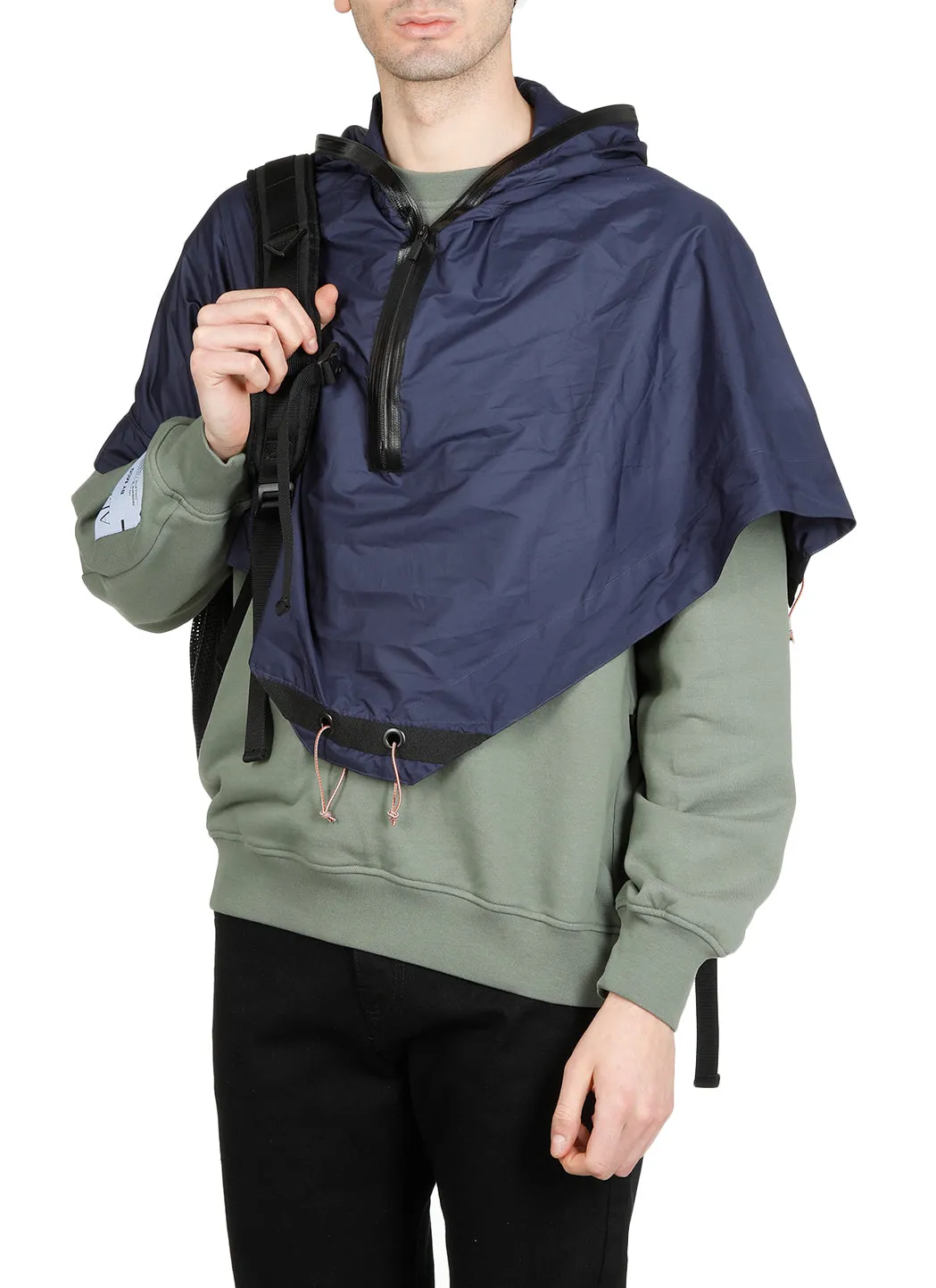 McQ Alexander McQueen Tent Poncho Sweater