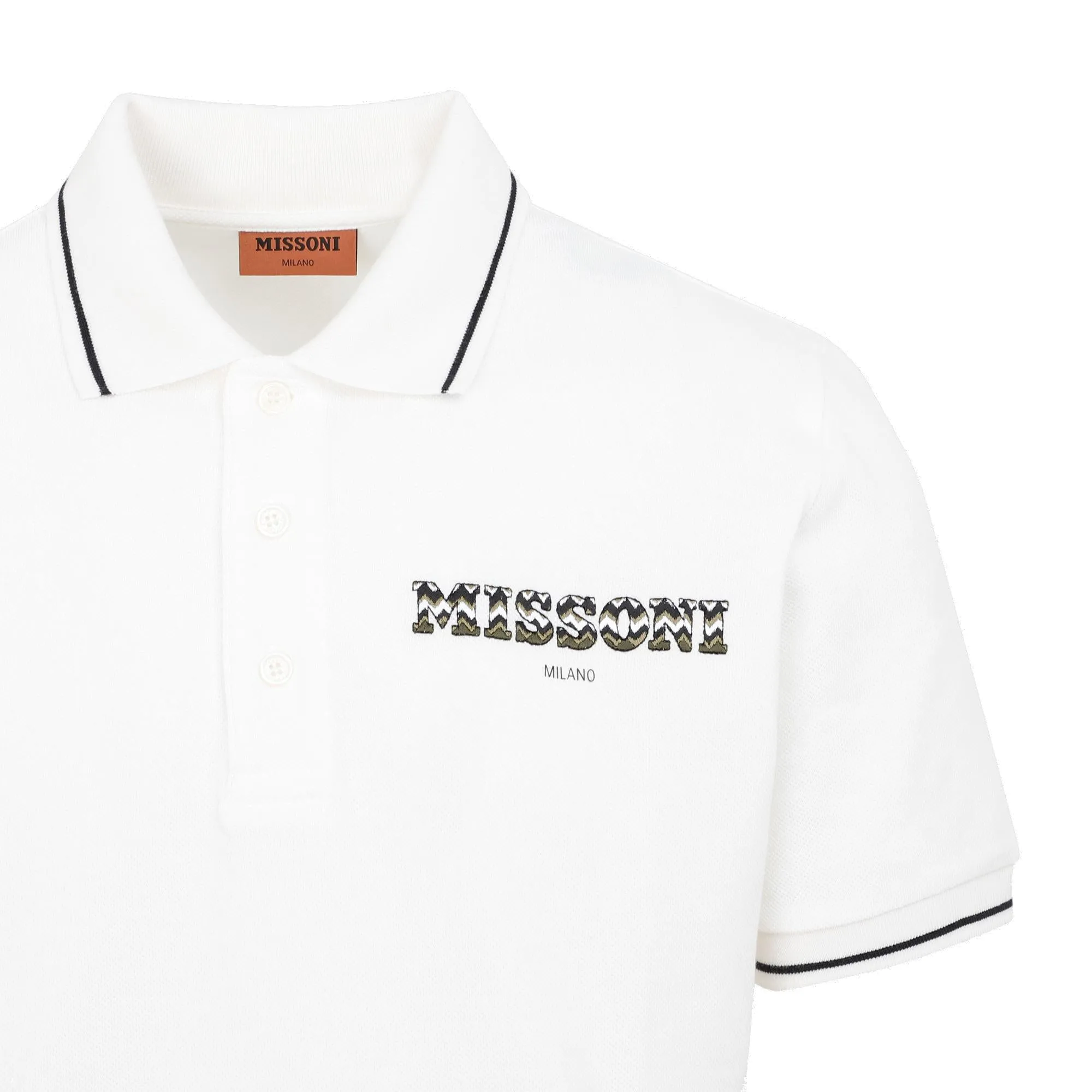 Missoni Logo Embroidered Short-Sleeved Polo Shirt