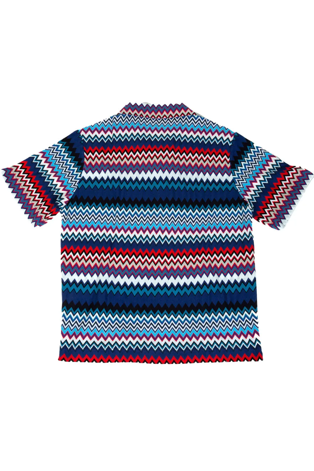 Missoni Zigzag Printed Short-Sleeved Polo Shirt