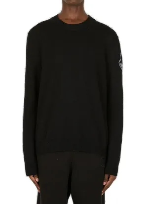 Moncler 1952 Logo Embroidered Crewneck Sweater