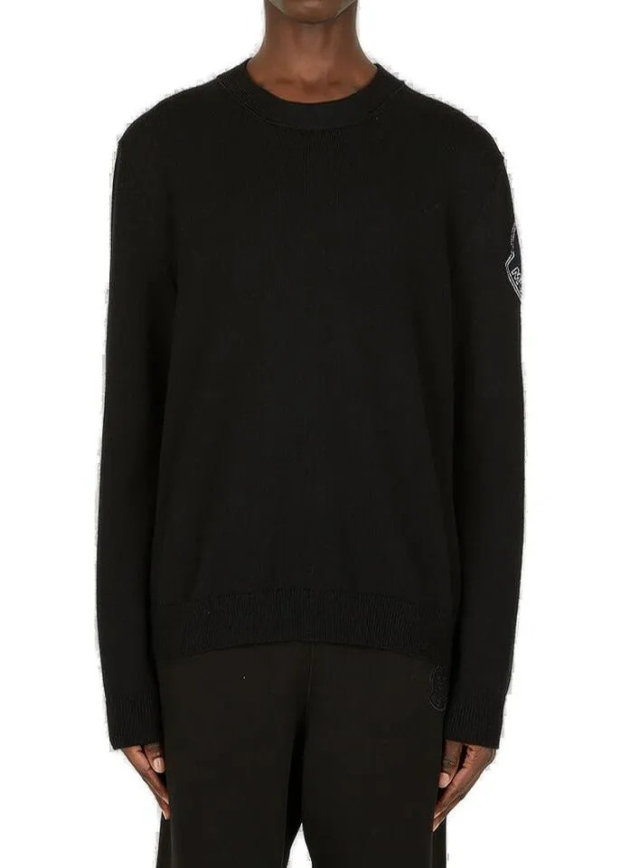 Moncler 1952 Logo Embroidered Crewneck Sweater