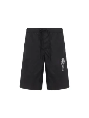 Moncler Genius Logo Embroidered Drawstring Swim Shorts