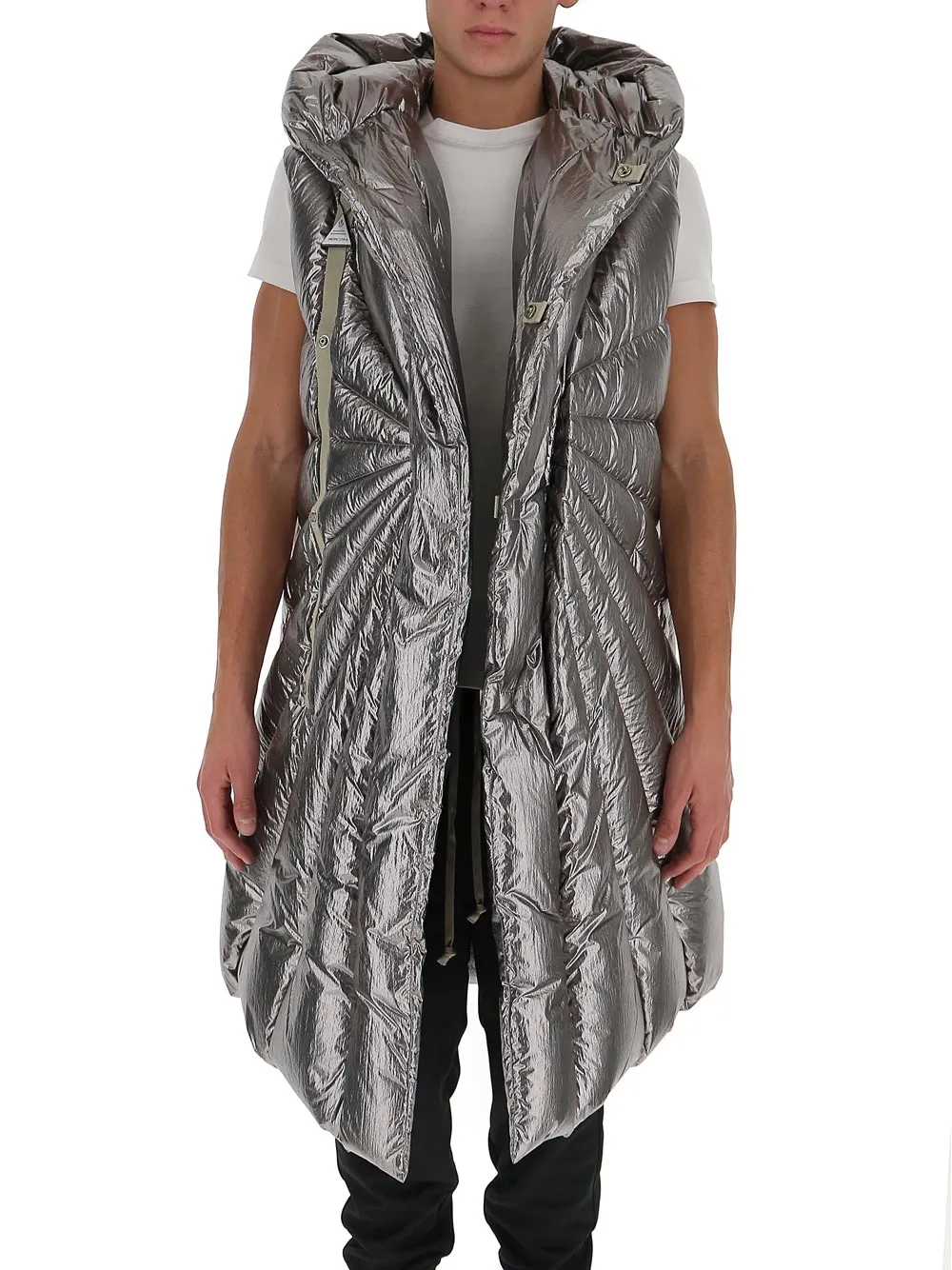Moncler   Rick Owens Sleeveless Long Down Coat
