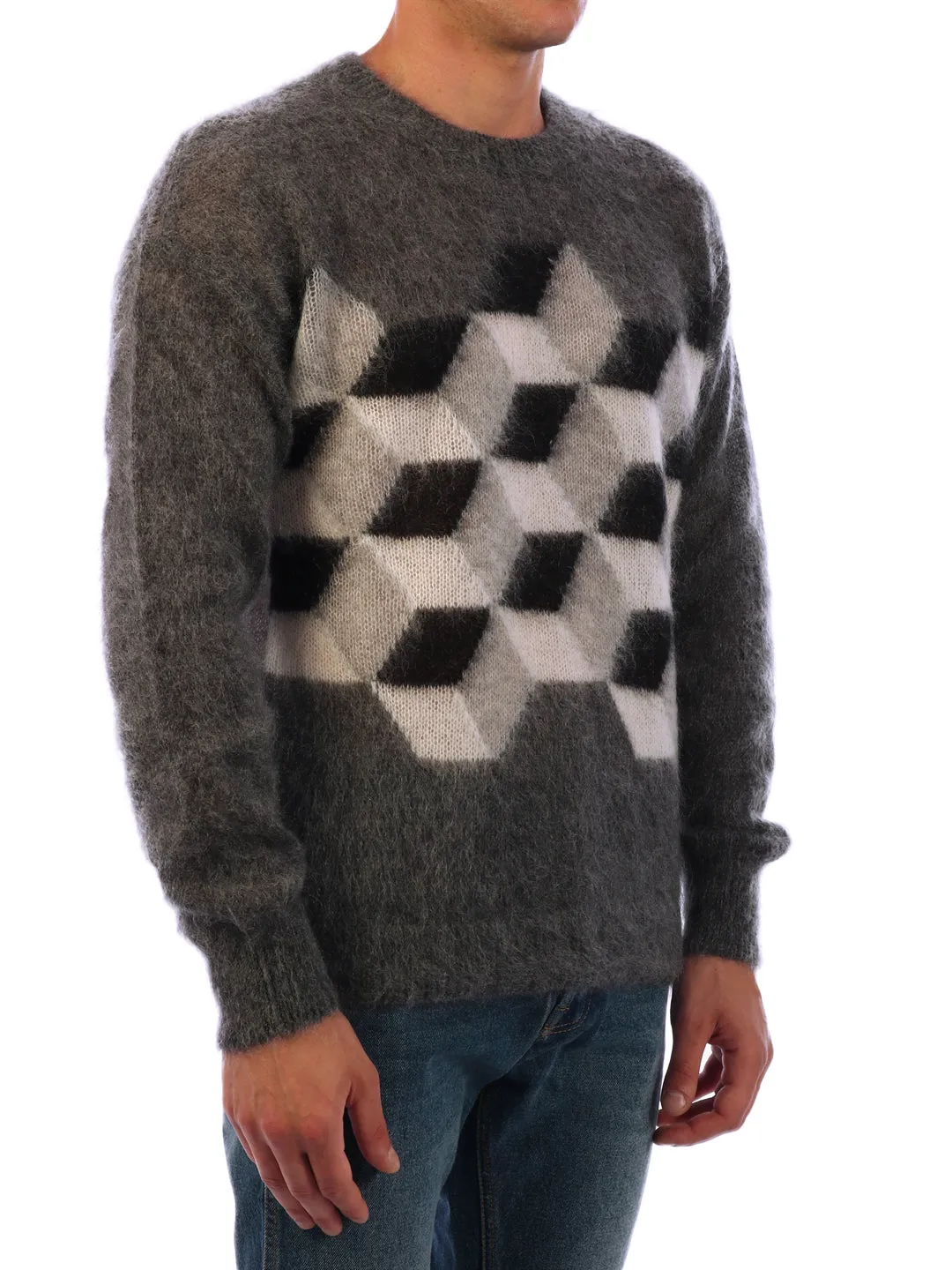 Moncler X Fragment Hiroshi Fujiwara Geometric Motif Sweater