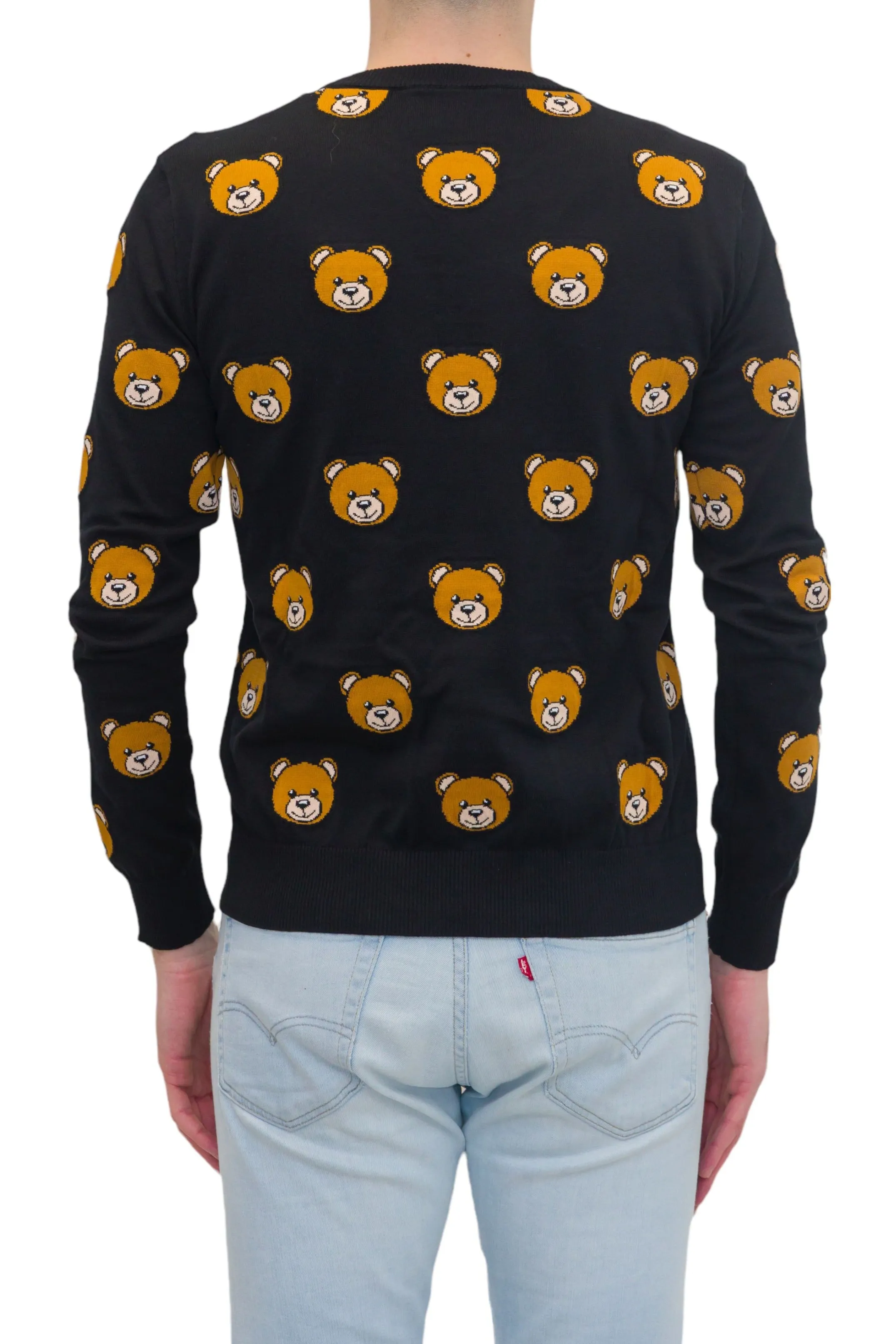 Moschino All-Over Teddy Bear Printed Sweater