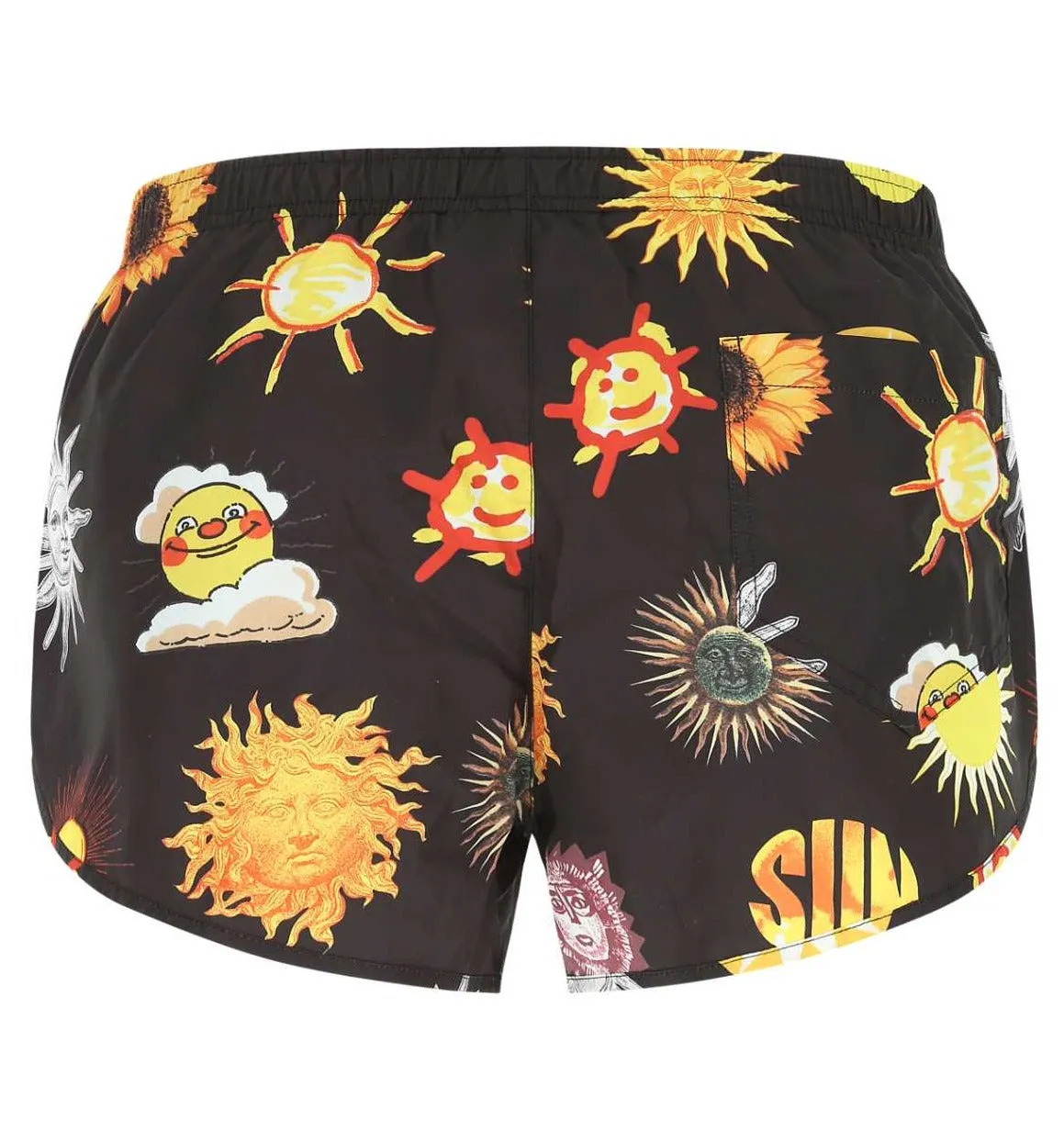 Moschino Allover Graphic Print Swim Shorts