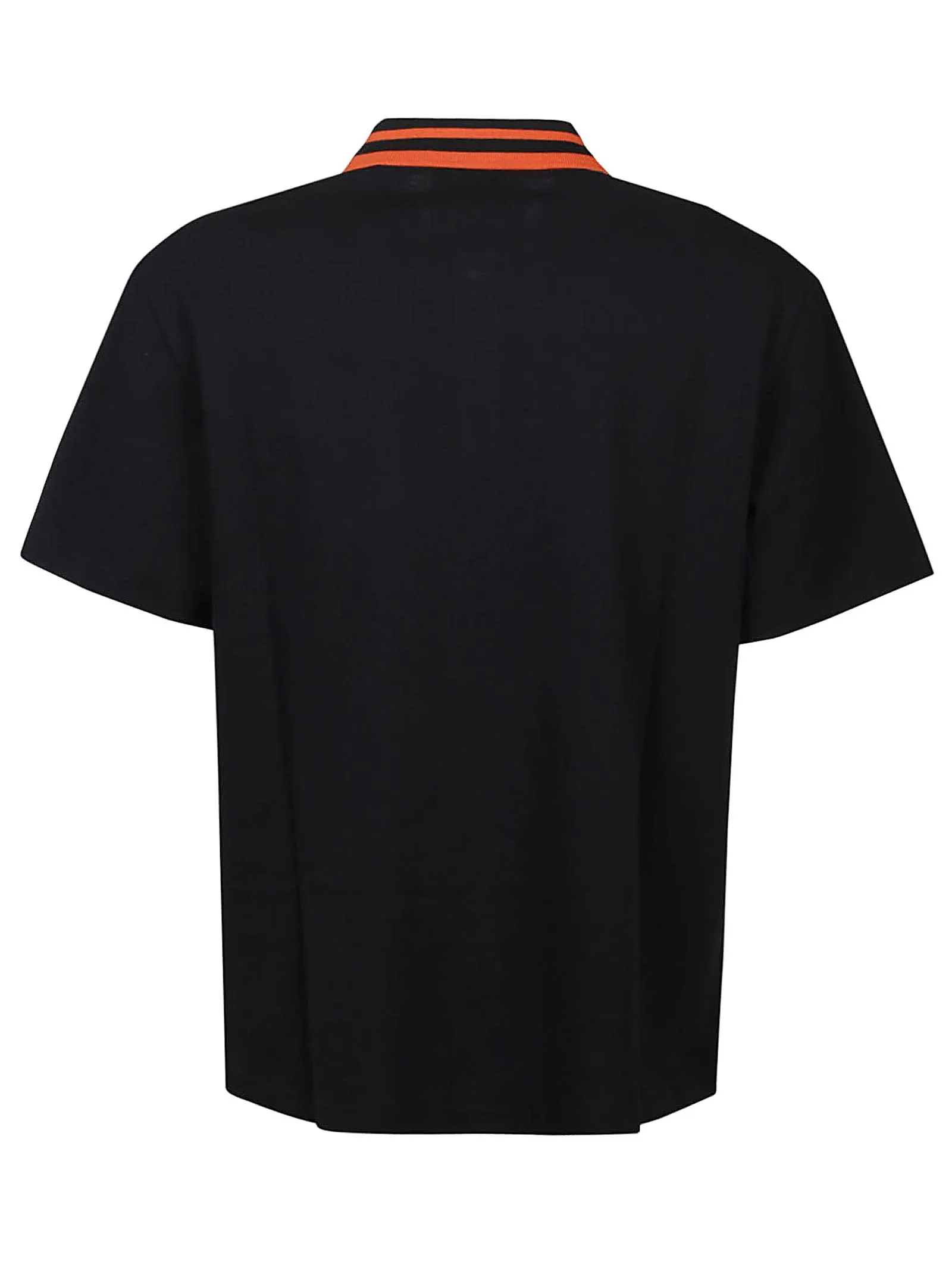 Moschino Logo Patch Straight Hem Polo Shirt
