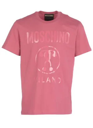 Moschino Logo Printed Crewneck T-Shirt