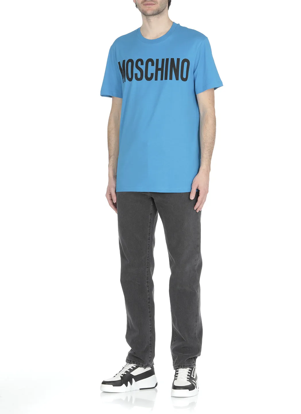 Moschino Logo Printed Crewneck T-Shirt