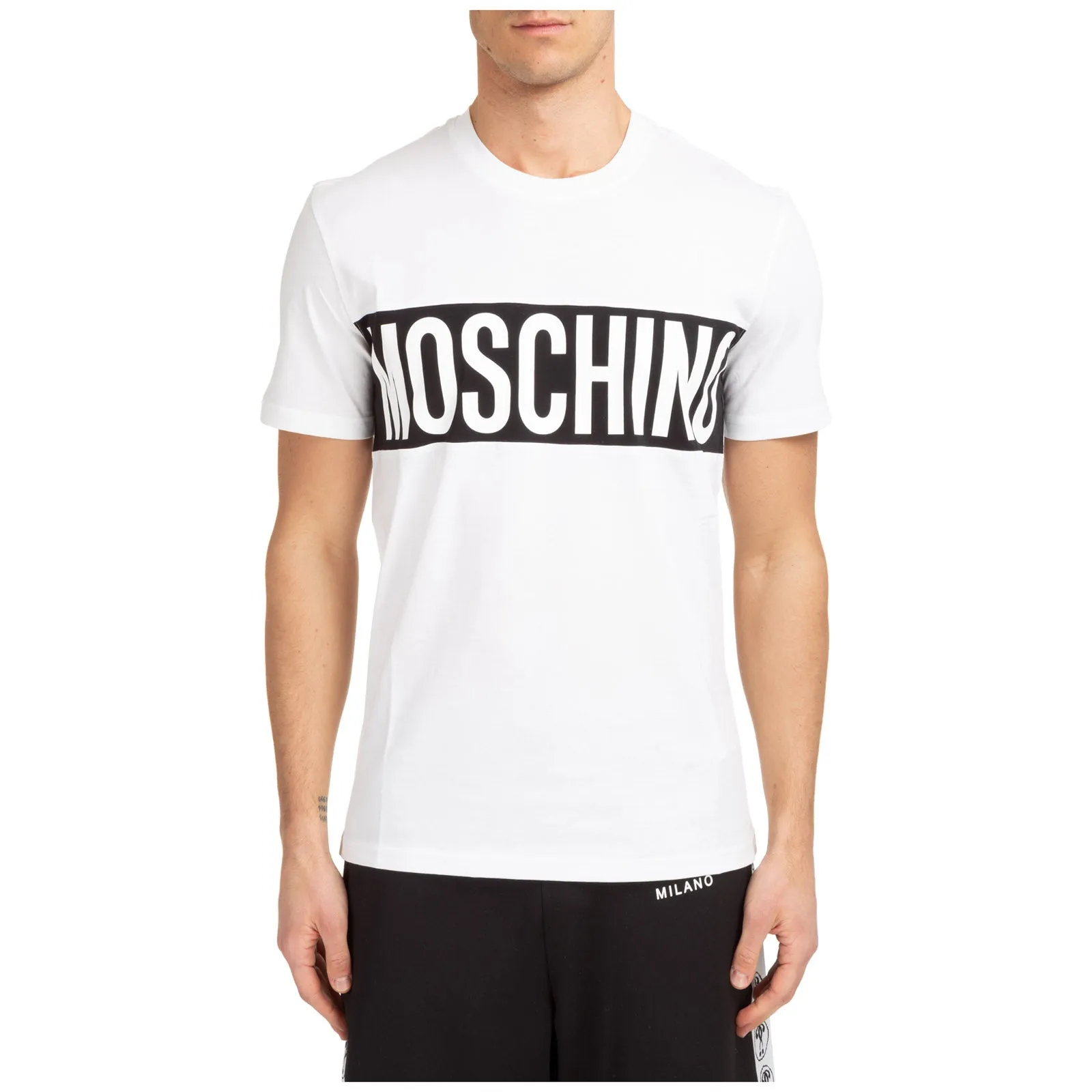 Moschino Logo Printed Crewneck T-Shirt