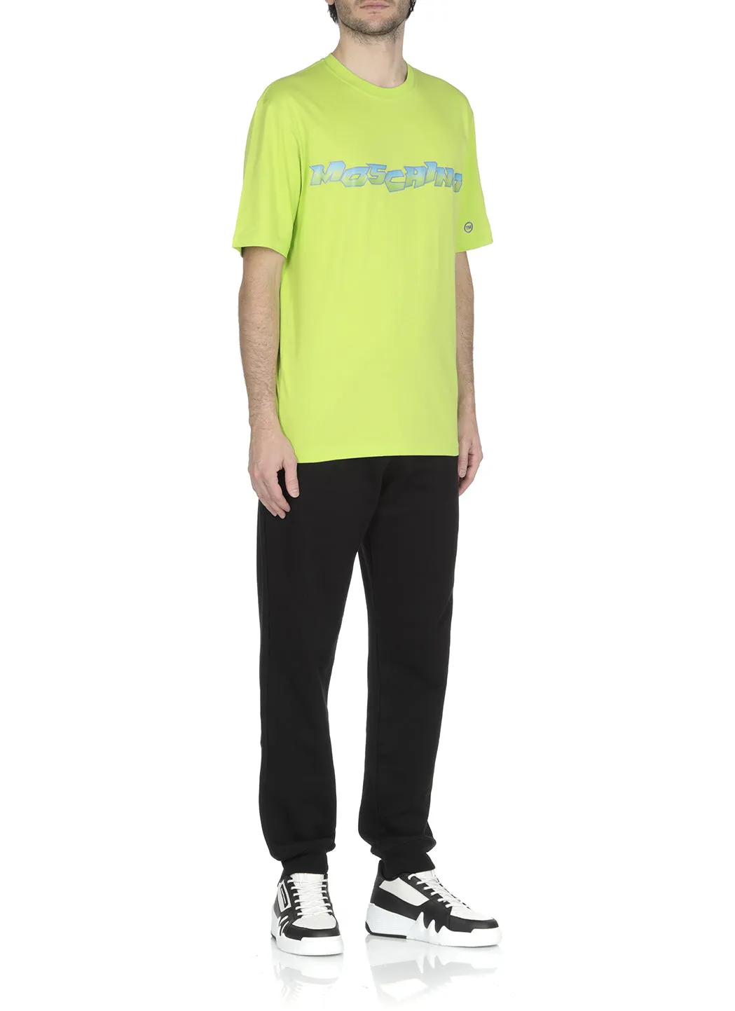 Moschino Logo Printed Crewneck T-Shirt
