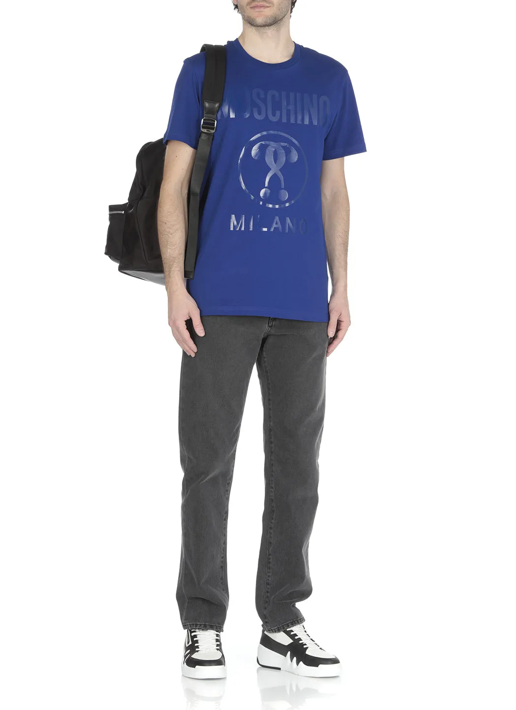 Moschino Logo Printed Crewneck T-Shirt