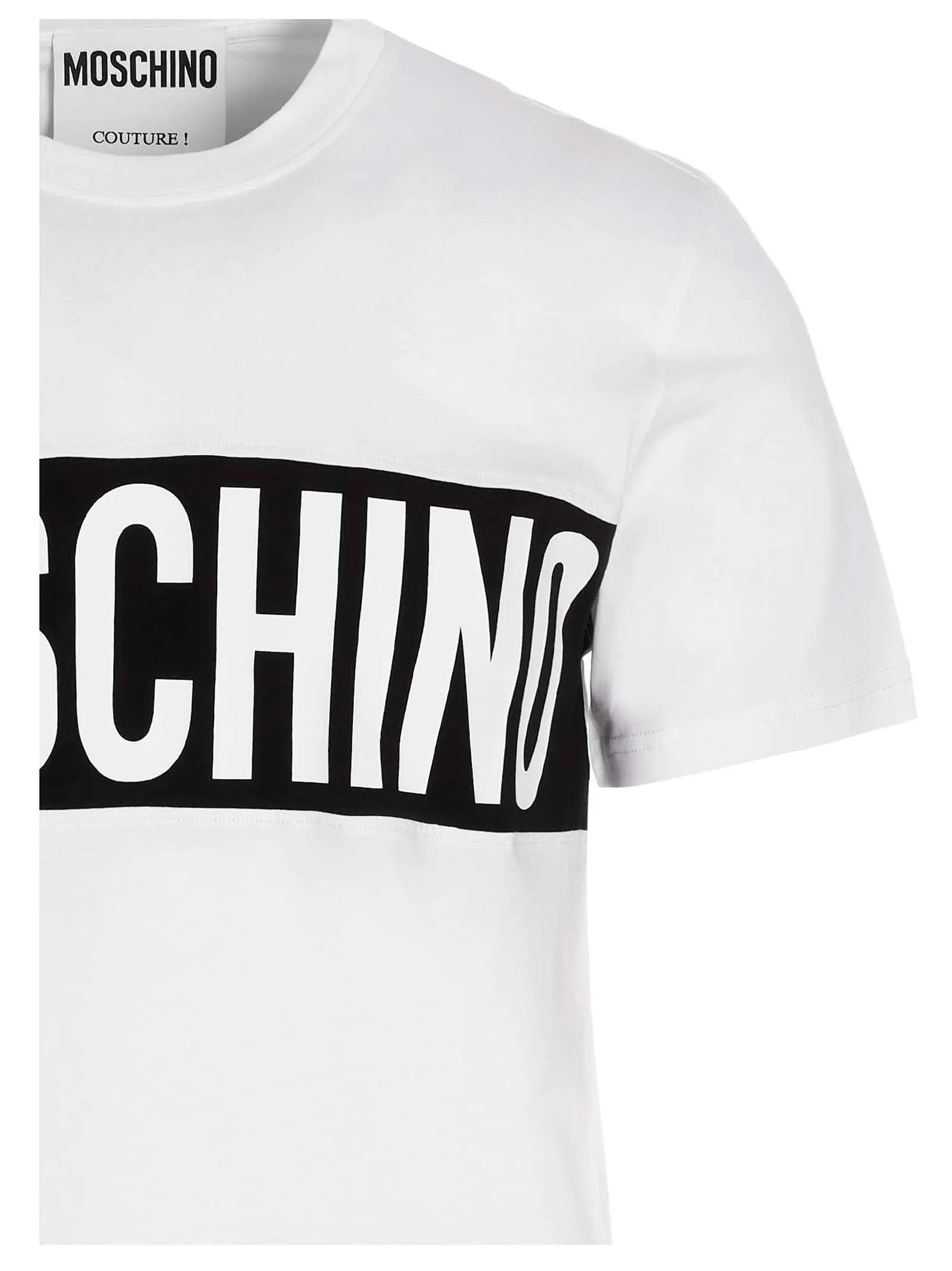 Moschino Logo Printed Crewneck T-Shirt