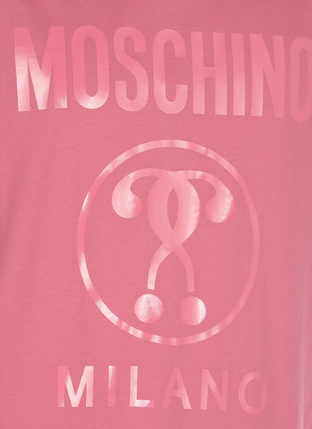 Moschino Logo Printed Crewneck T-Shirt