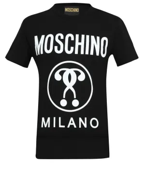 Moschino Logo Printed Crewneck T-Shirt
