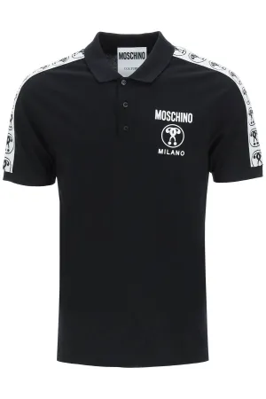Moschino Logo Printed Short-Sleeved Polo Shirt