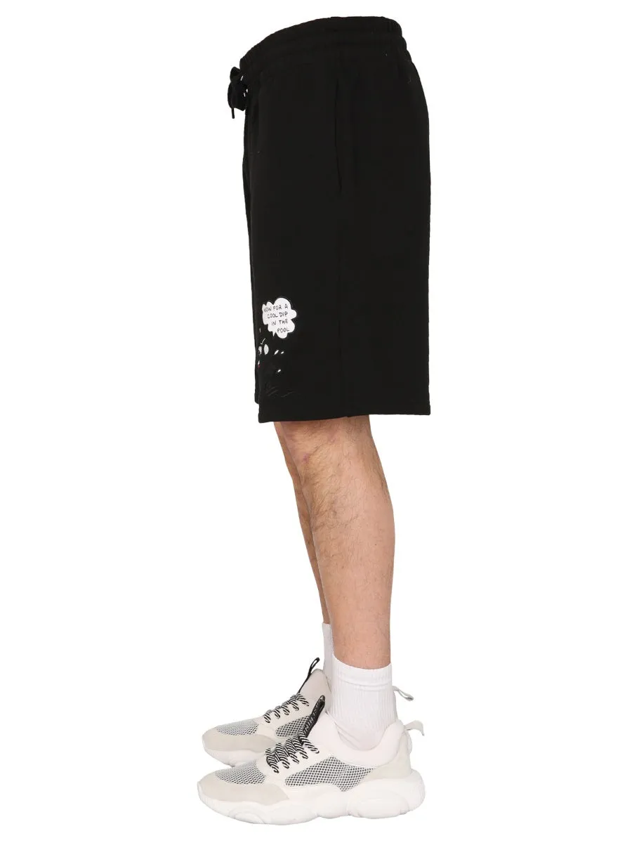 Moschino Printed Bermuda Shorts
