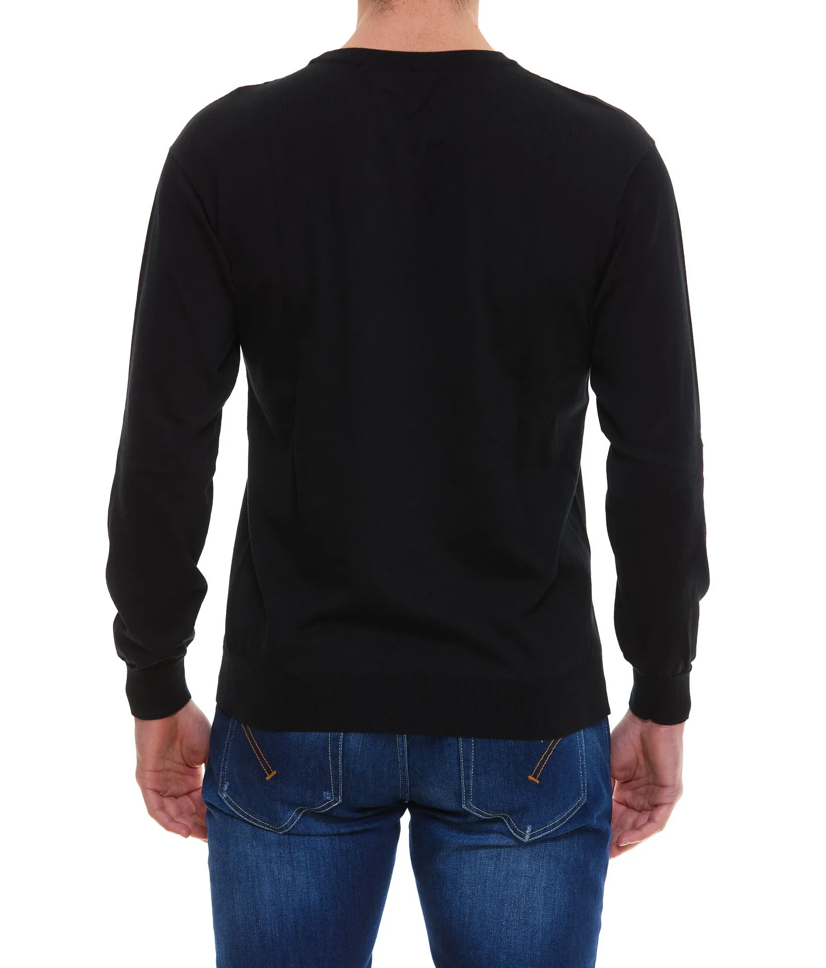 Moschino Teddy Bear Intarsia Crewneck Sweater