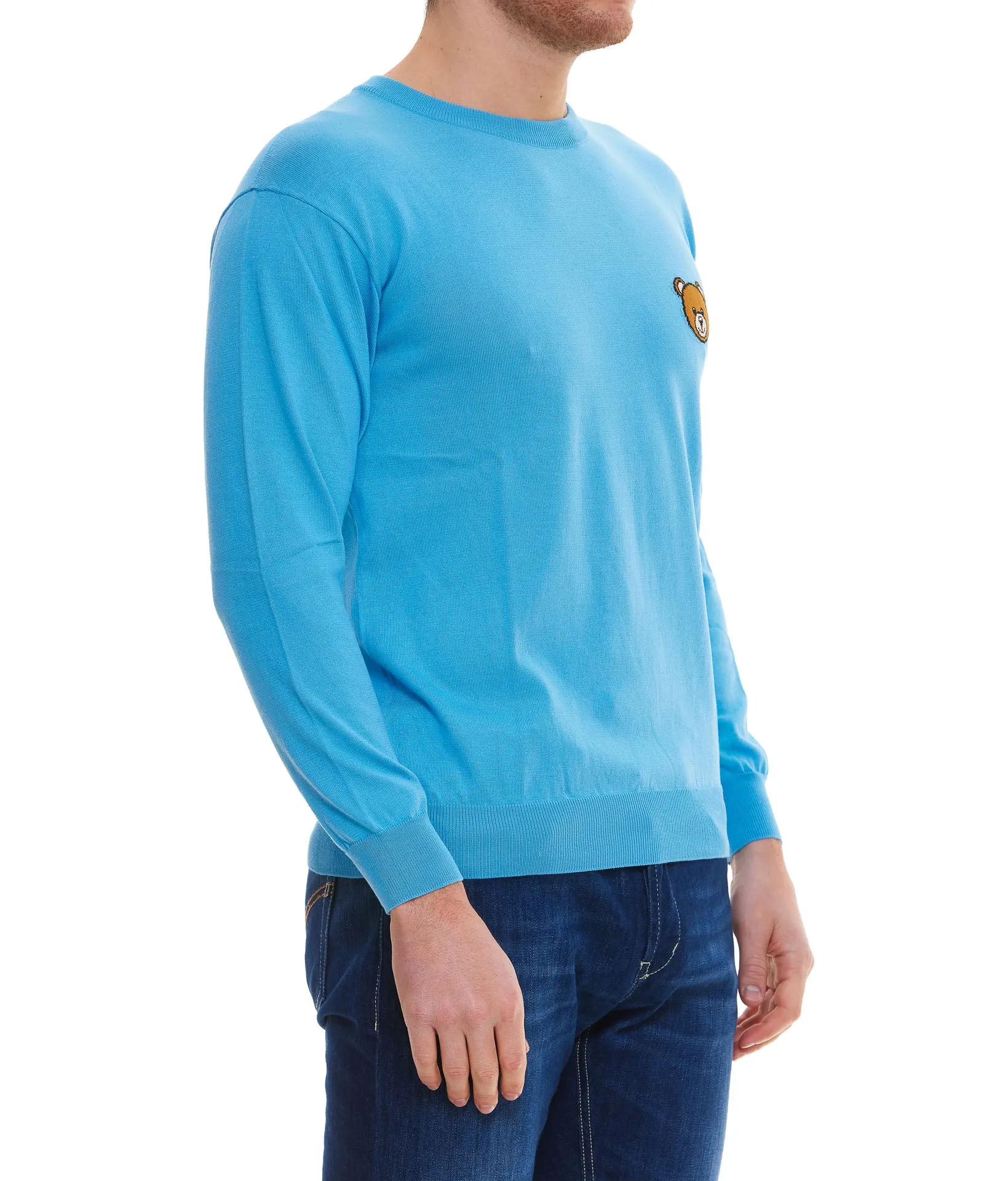 Moschino Teddy Intarsisa Crewneck Sweater