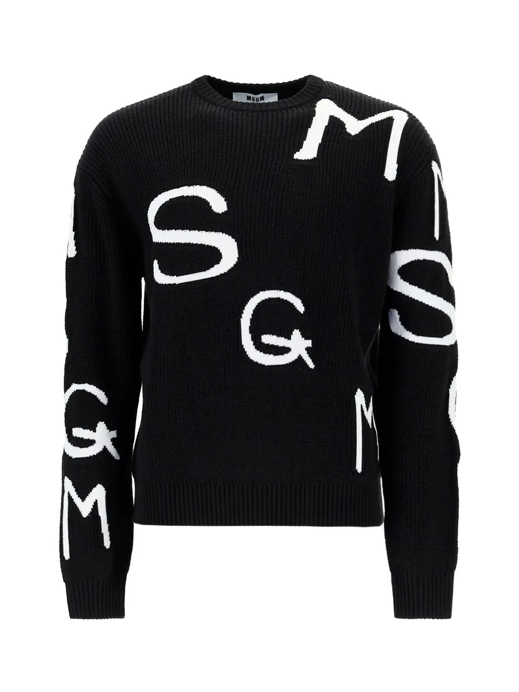 MSGM Allover Logo Knitted Jumper