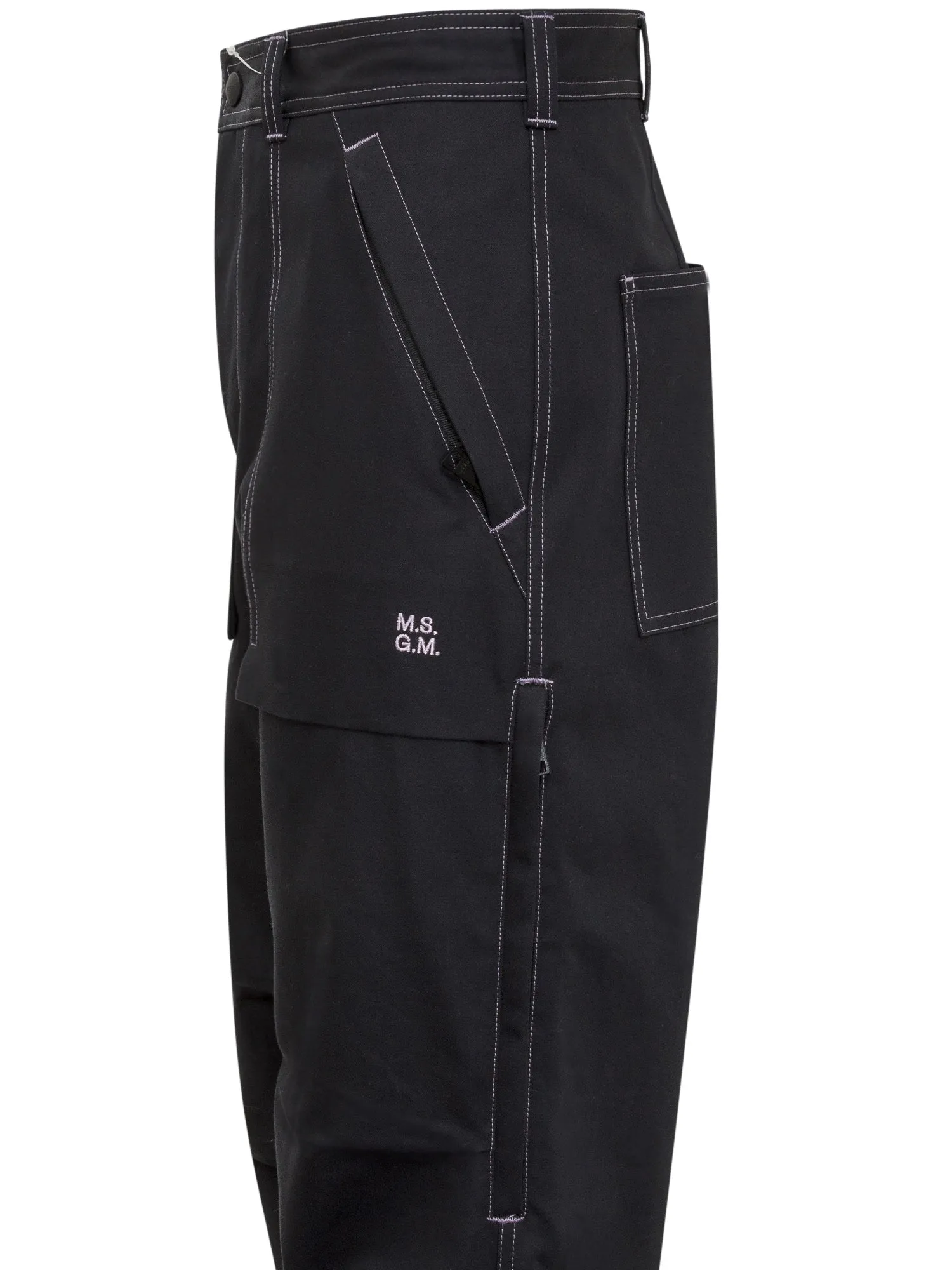 MSGM Contrast-Stitched Pants