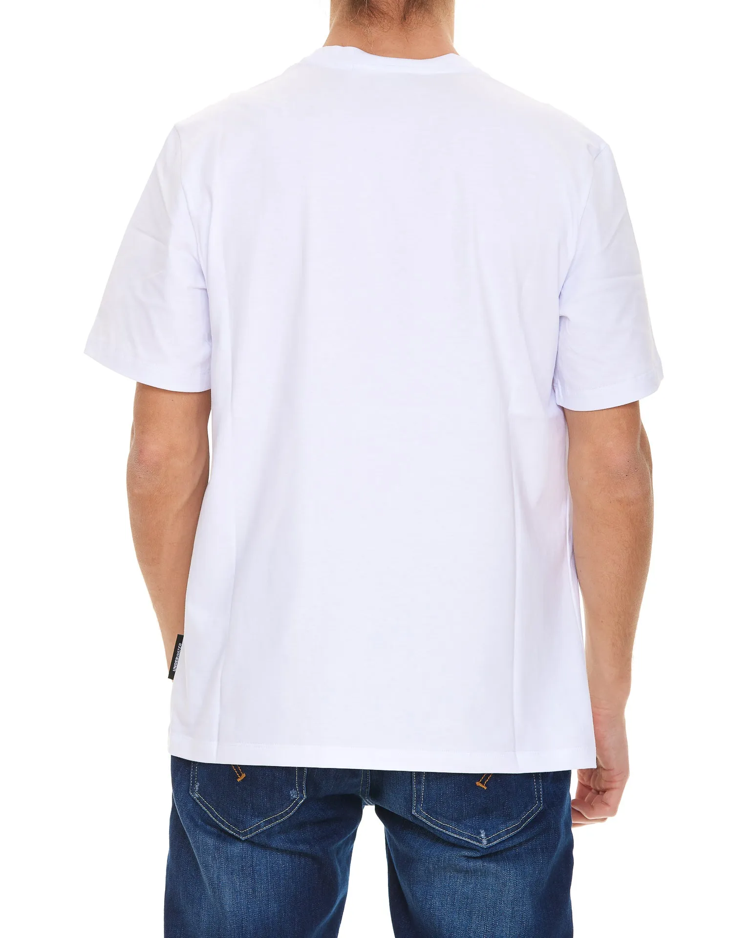 MSGM Crab Logo Printed Crewneck T-Shirt