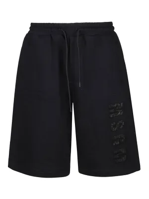 MSGM Logo Embossed Drawstring Track Shorts