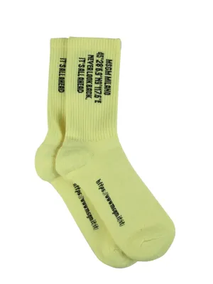 MSGM Logo Intarsia Crew Socks