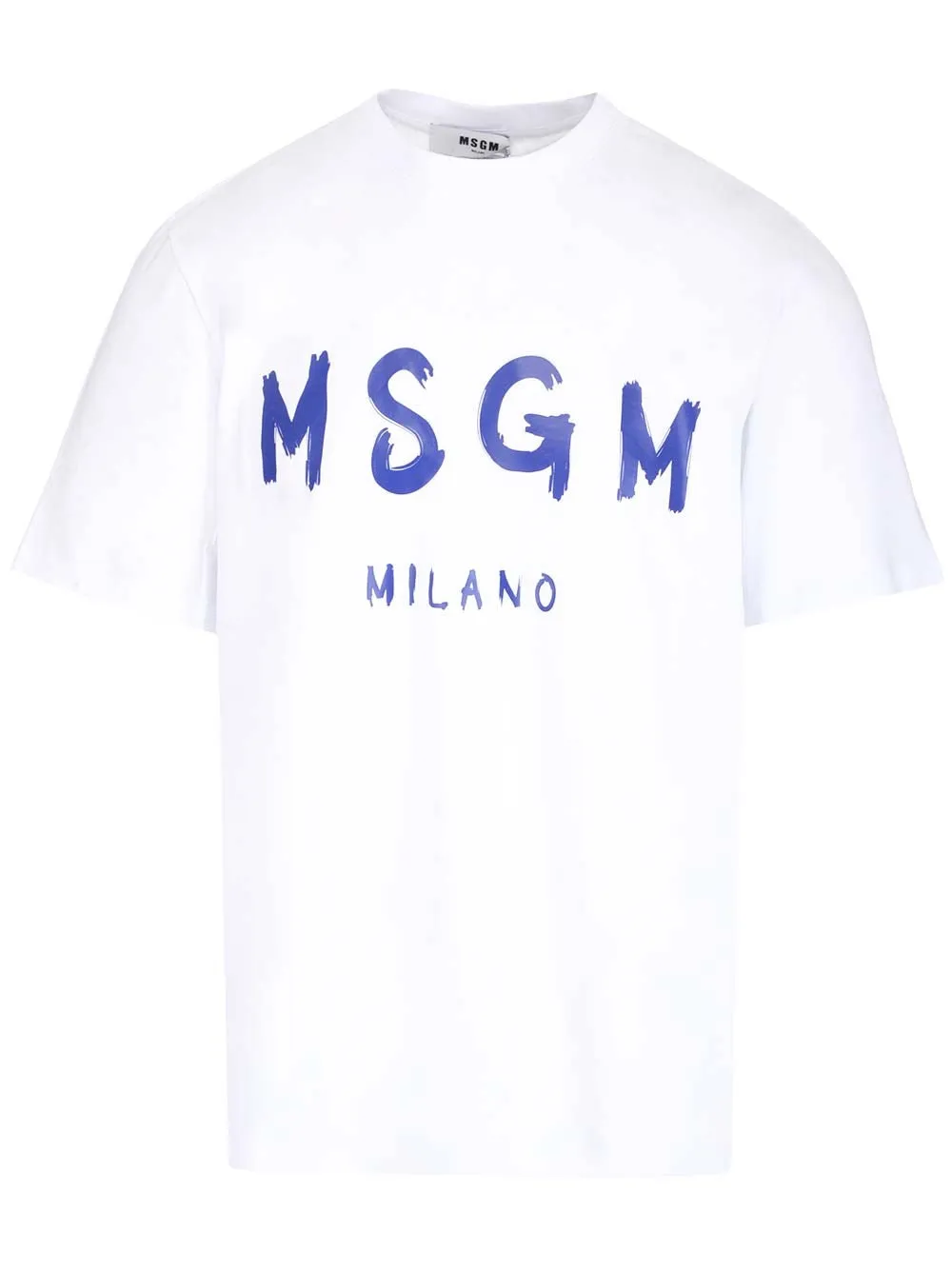 MSGM Logo Printed Crewneck T-Shirt