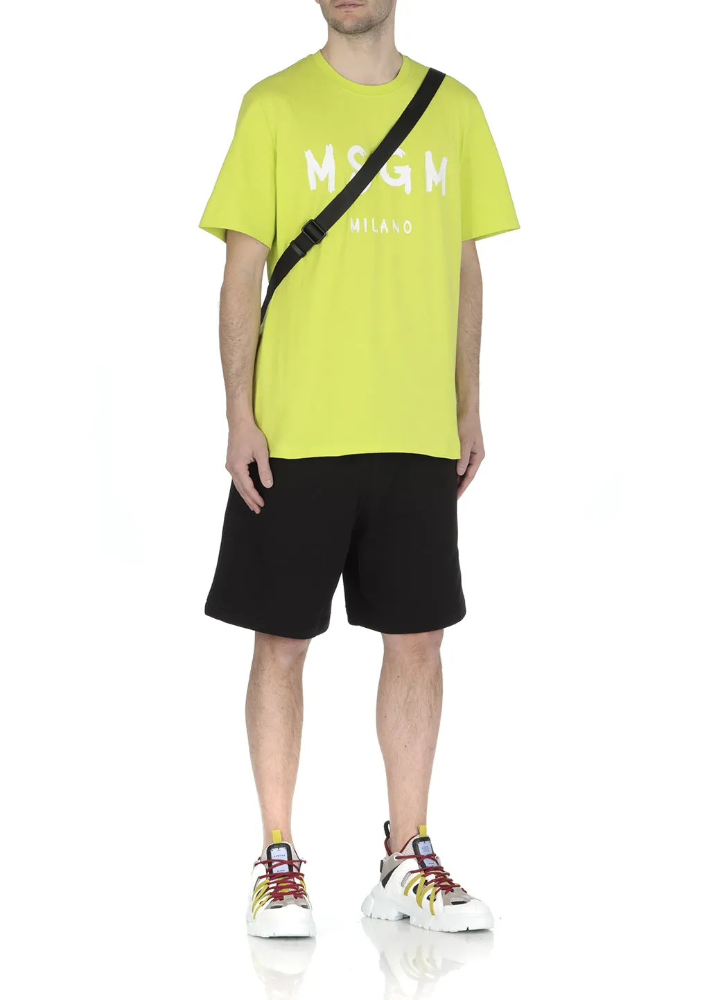 MSGM Logo Printed Crewneck T-Shirt