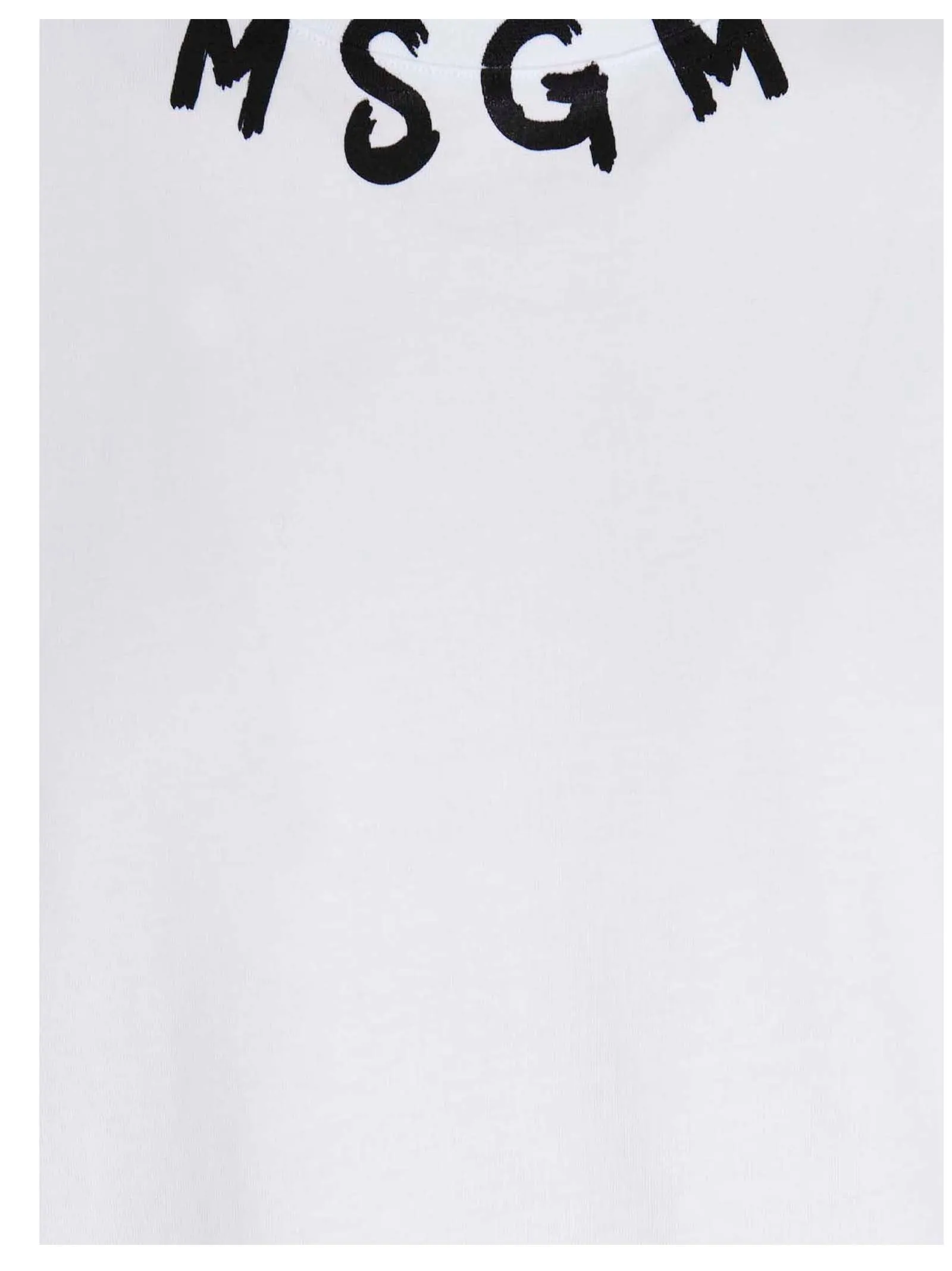 MSGM Logo Printed Crewneck T-Shirt