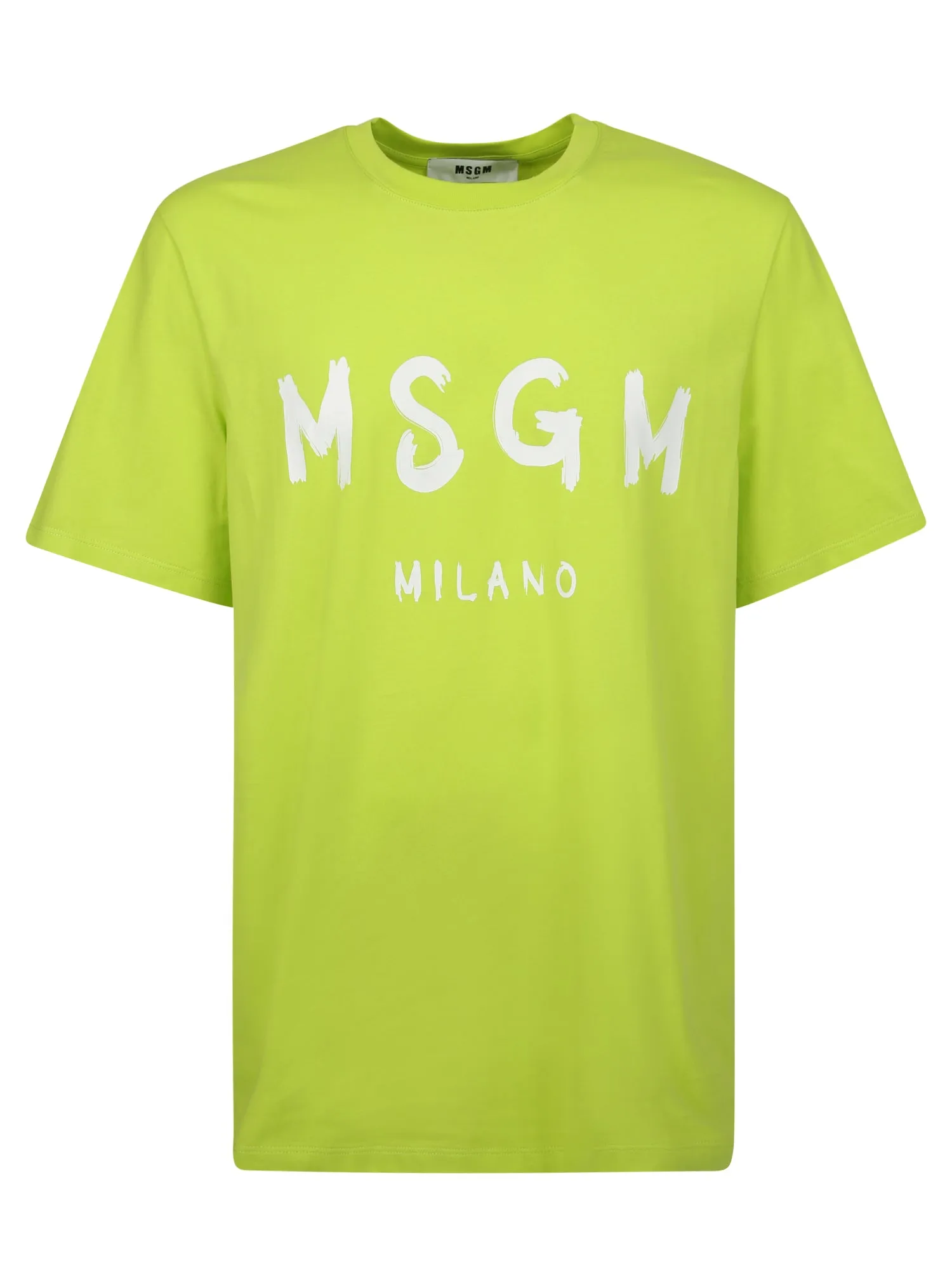 MSGM Logo Printed Crewneck T-Shirt