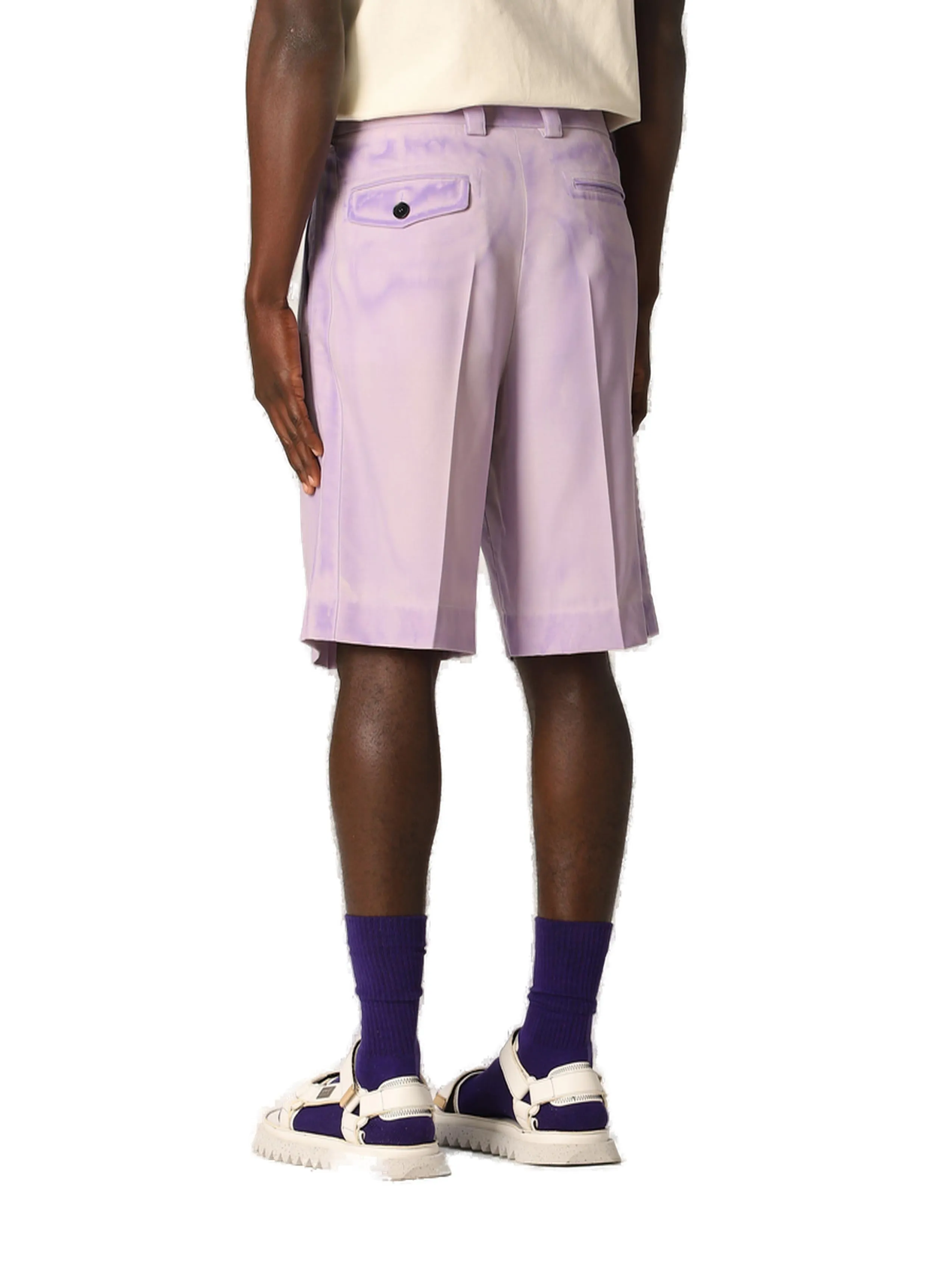 MSGM Mid-Rise Bermuda Shorts