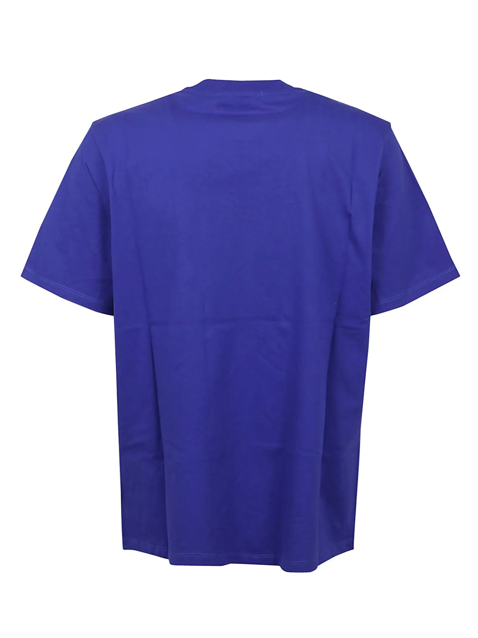 MSGM Shark Logo Printed Crewneck T-Shirt