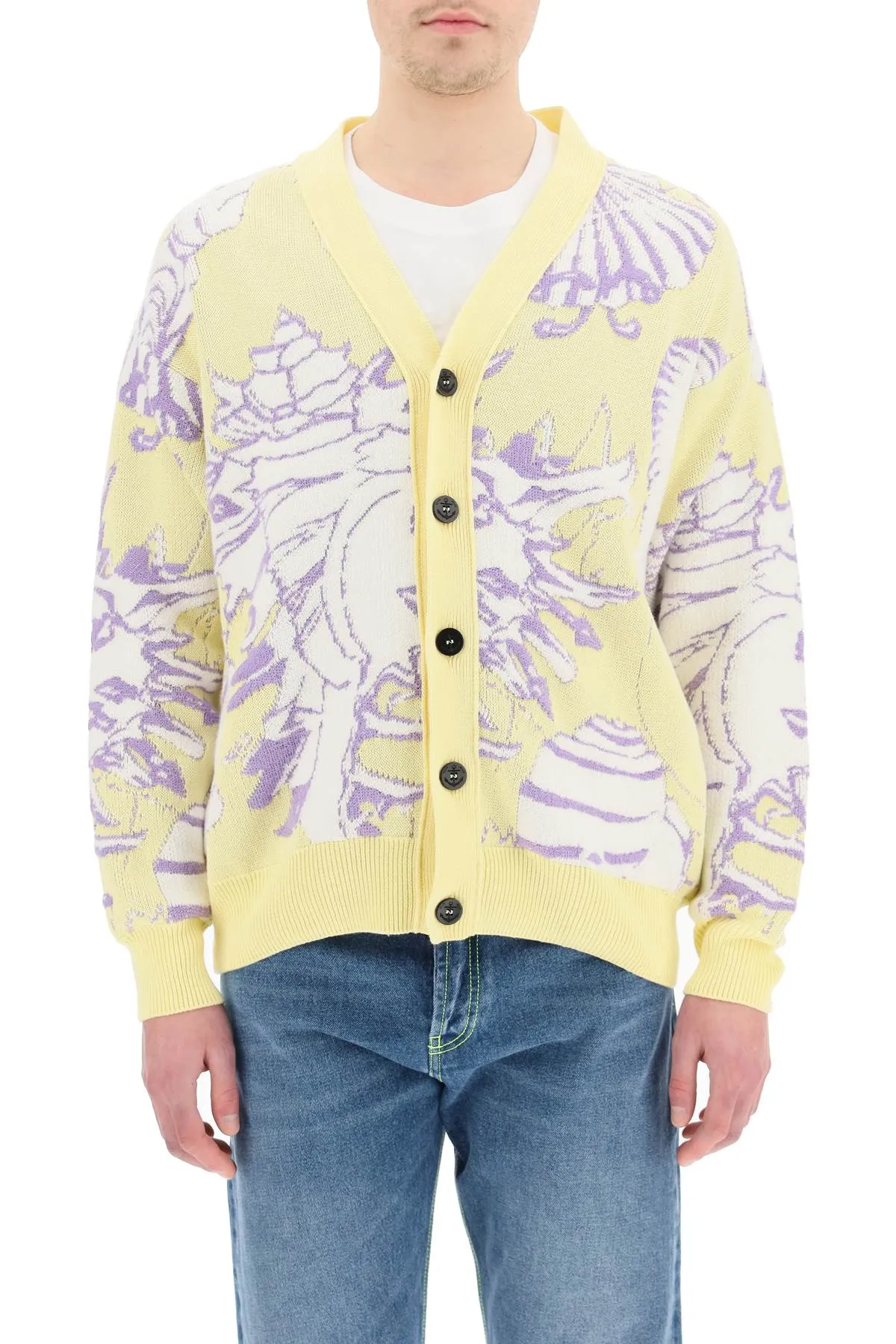MSGM V-Neck Knitted Cardigan