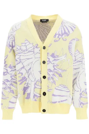 MSGM V-Neck Knitted Cardigan