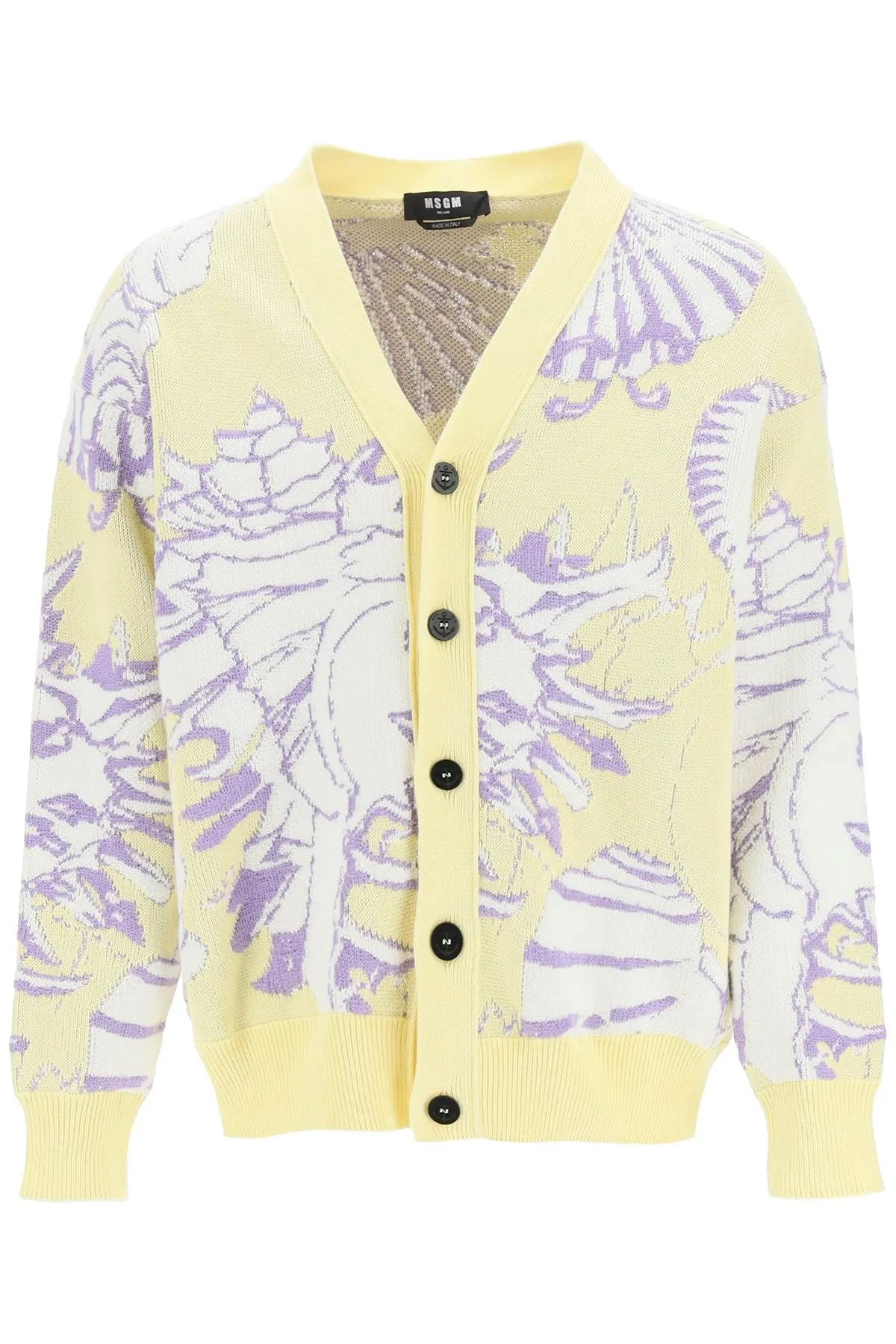 MSGM V-Neck Knitted Cardigan