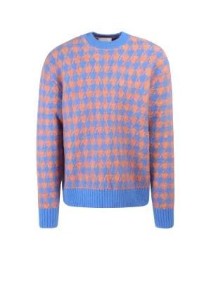 Nanushka Two-Tone Houndstooth Sweater