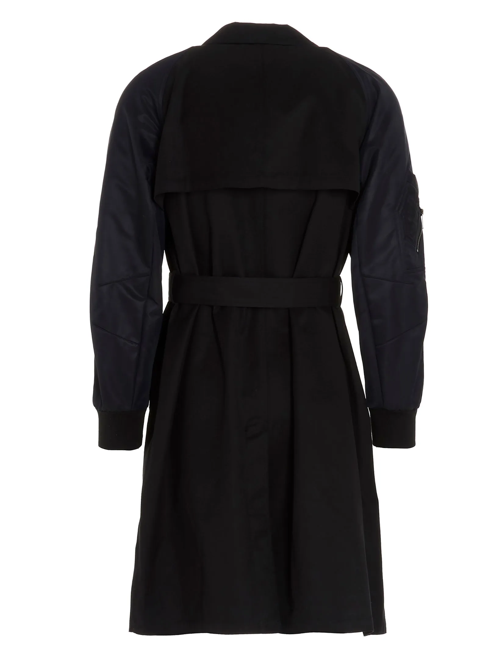 Neil Barrett Bomber Sleeve Double Breasted Trench Coat