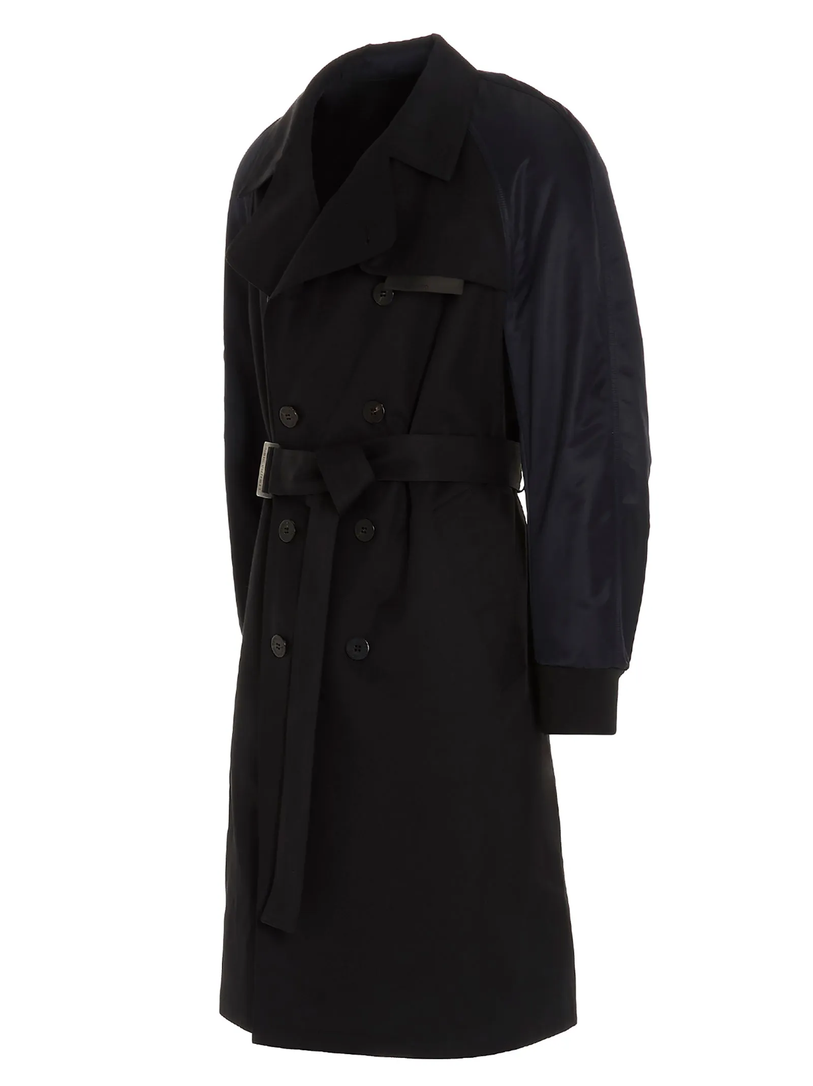 Neil Barrett Bomber Sleeve Double Breasted Trench Coat