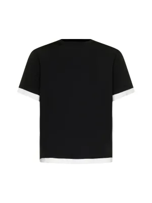 Neil Barrett Contrast Trim Crewneck Knitted T-Shirt