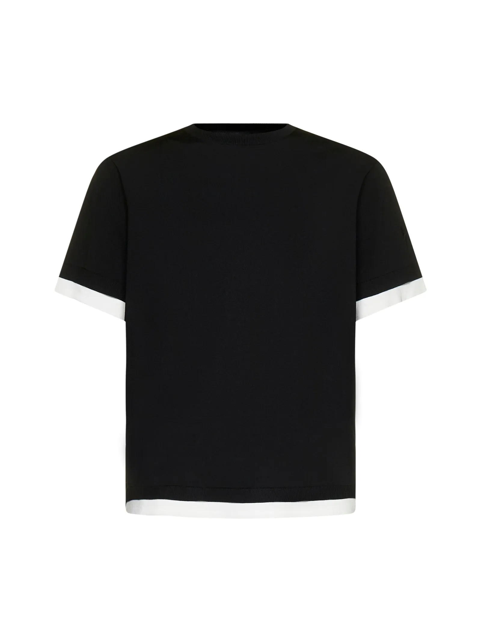 Neil Barrett Contrast Trim Crewneck Knitted T-Shirt
