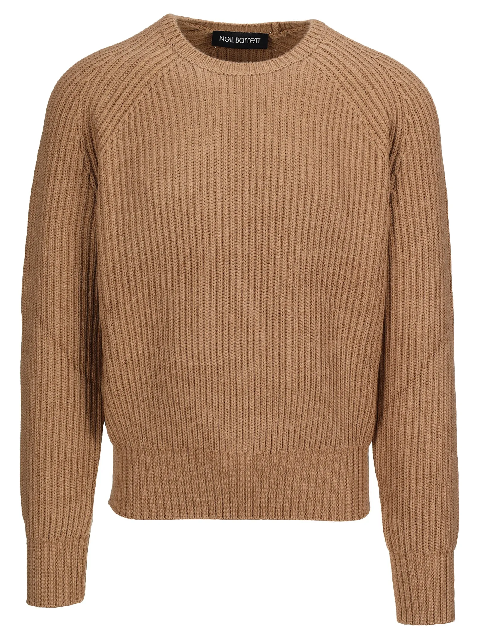 Neil Barrett Signature Pierced Ribbed-Knit Sweater