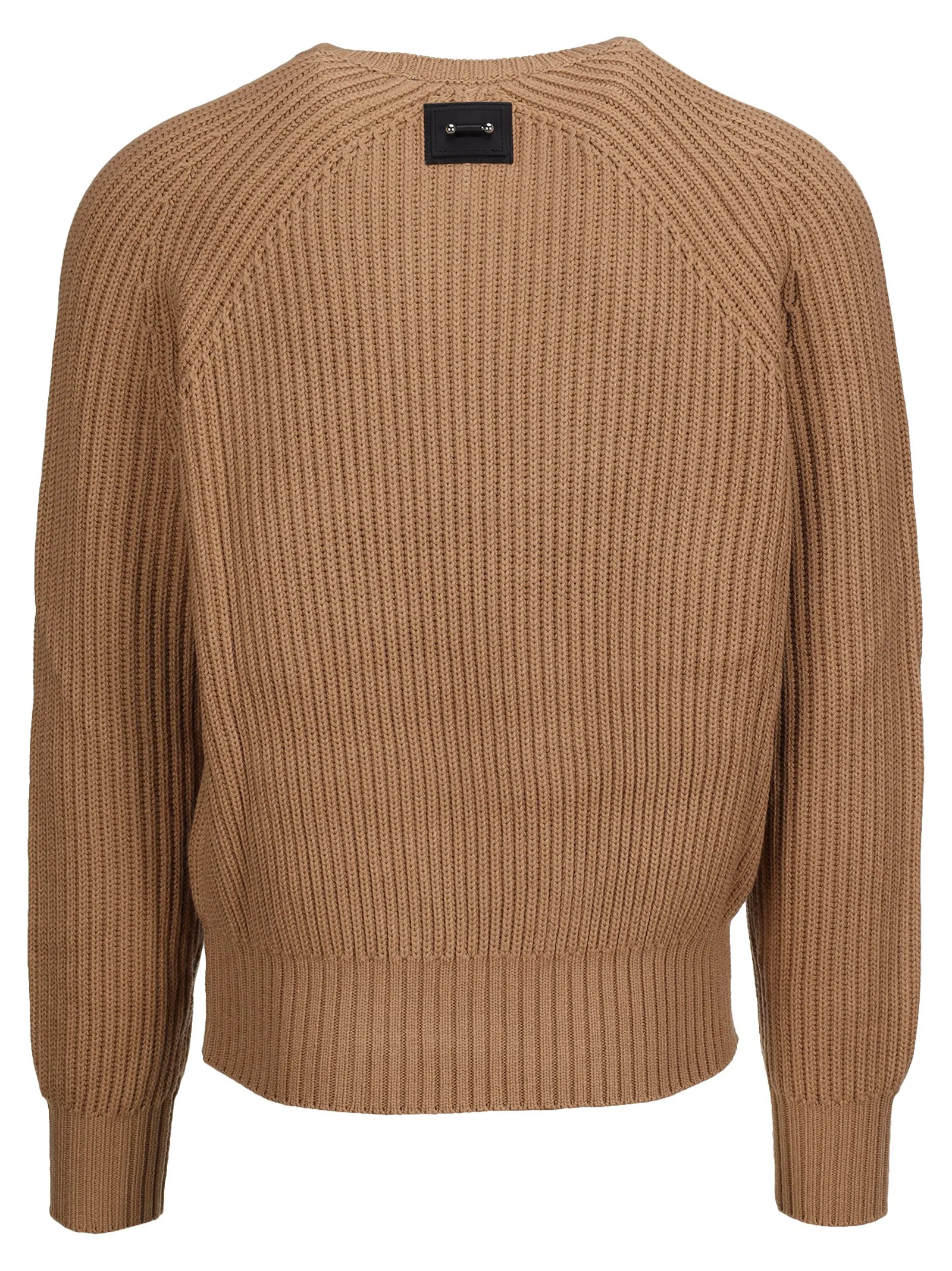 Neil Barrett Signature Pierced Ribbed-Knit Sweater