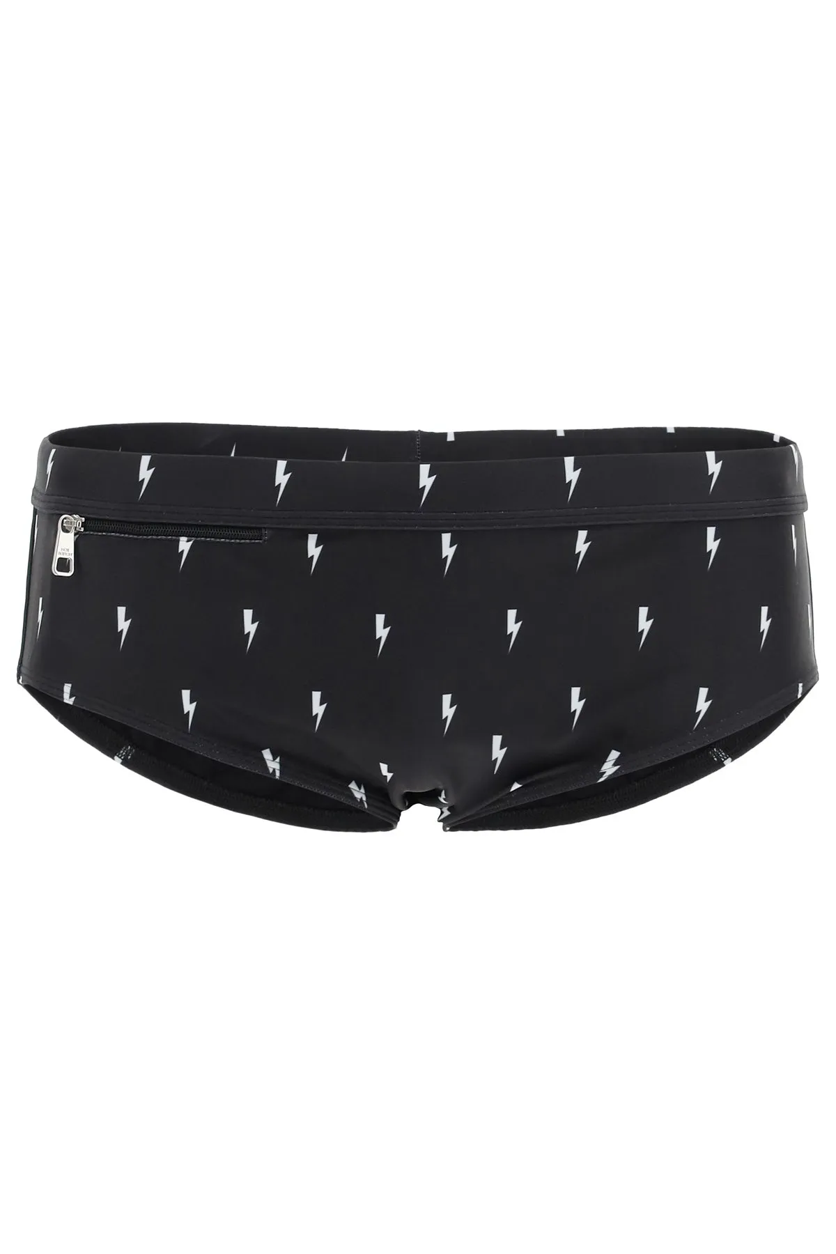 Neil Barrett Thunderbolt Print Swim Briefs
