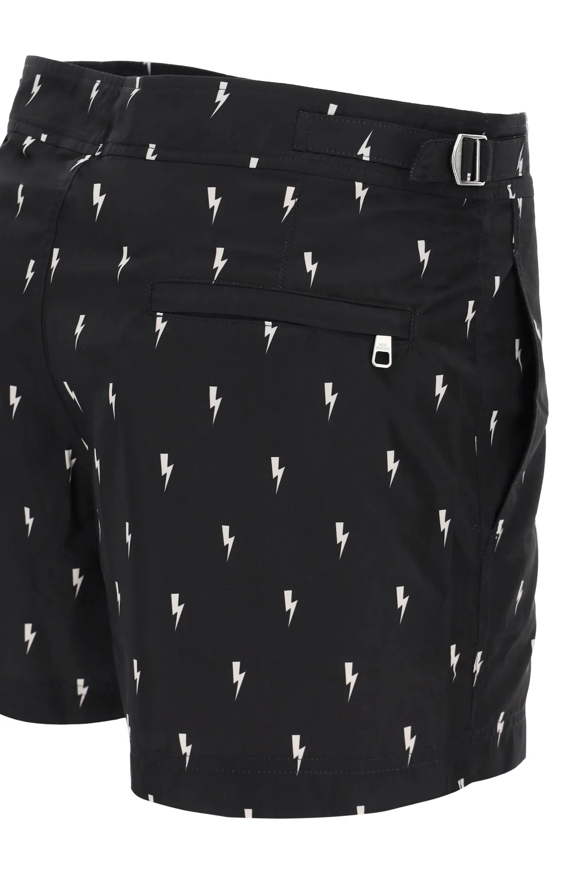 Neil Barrett Thunderbolt Print Swim Trunks